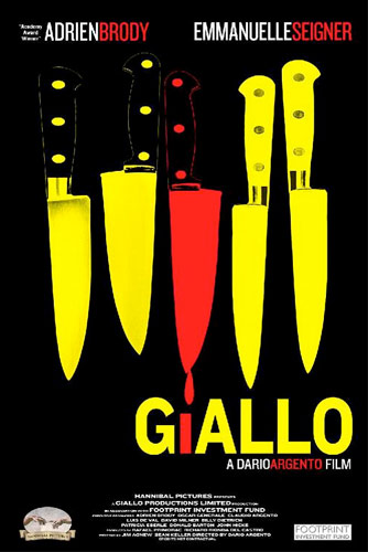 Poster for Dario Argento's latest film, <em>Giallo</em>